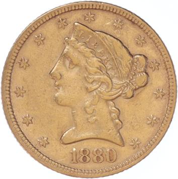 USA 5 Dollars 1880