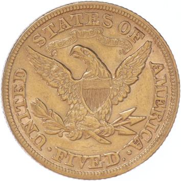 USA 5 Dollars 1880