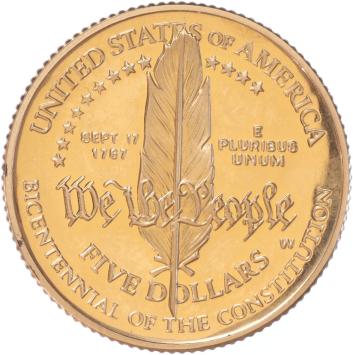 USA 5 Dollars 1987