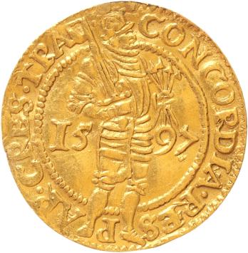Utrecht Nederlandse dukaat goud 1597