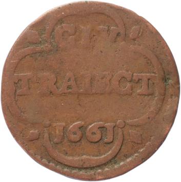 Utrecht-stad Duit 1661
