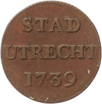 Utrecht-stad Duit 1739