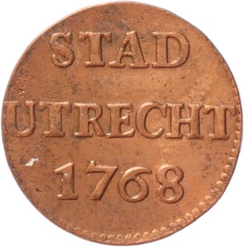 Utrecht-stad Duit 1768