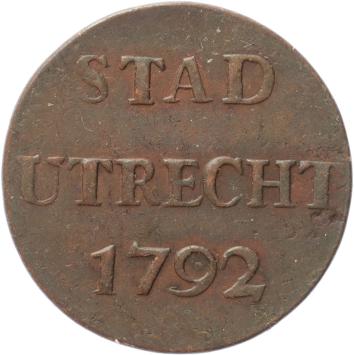 Utrecht-stad Duit 1792