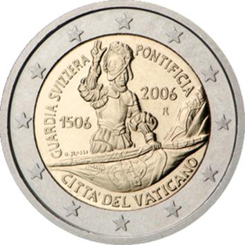 Vaticaan 2 euro 2006 Zwitserse Garde BU