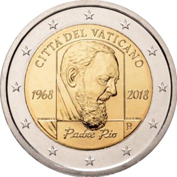 Vaticaan 2 euro 2018 Padre Pio BU