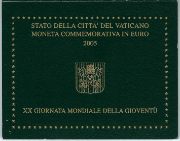 Vatican 2 euro 2005 Youth Day Cologne BU in blister