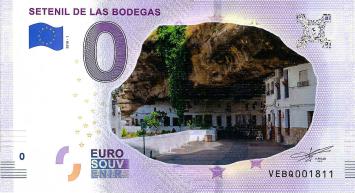 0 Euro biljet Spanje 2018 - Setenil de Las Bodegas KLEUR