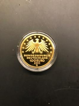 Duitsland 100 euro goud 2011G Wartburg BU