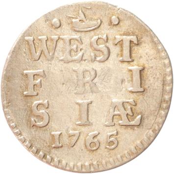 West-Friesland Dubbele stuiver 1765