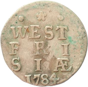 West-Friesland Dubbele stuiver 1784