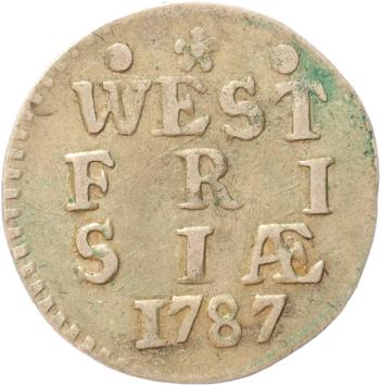 West-Friesland Dubbele stuiver 1787