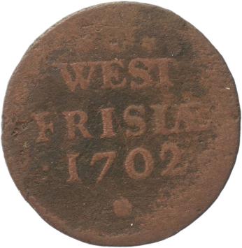 West-Friesland Duit 1702