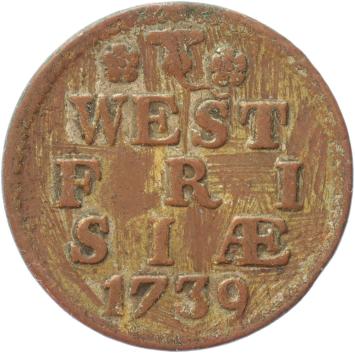 West-Friesland Duit 1739