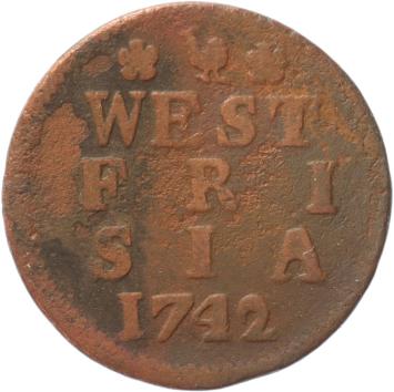 West-Friesland Duit 1742