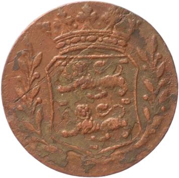 West-Friesland Duit 1754