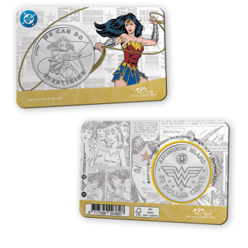 Wonder Woman 50 Dollar Cent in coincard