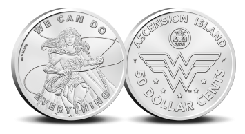 Wonder Woman 50 Dollar Cent in coincard