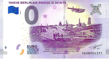 0 Euro biljet Duitsland 2018 - Berlin Air Bridge III