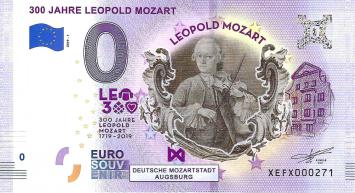 0 Euro biljet Duitsland 2019 - 300 Jahre Leopold Mozart KLEUR