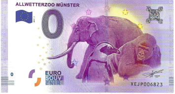 0 Euro biljet Duitsland 2017 - Allwetterzoo Münster