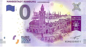 0 Euro biljet Duitsland 2017 - Hansestadt Hamburg