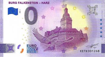 0 Euro biljet Duitsland 2022 - Burg Falkenstein - Harz