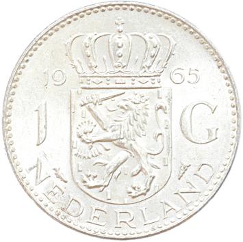 Nederland 1 gulden zilver Juliana 100 ex.