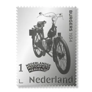 Silver stamp Dutch Motorcycle brands Burgers 1934 2025