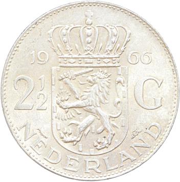 Nederland 2,5 gulden zilver Juliana 500 ex.