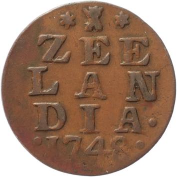 Zeeland Duit 1748