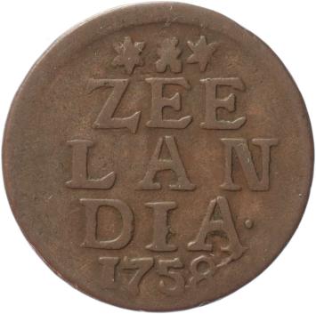 Zeeland Duit 1758