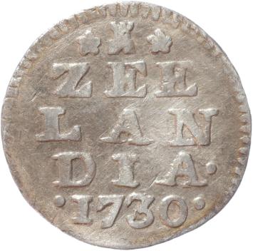 Zeeland Dubbele wapenstuiver 1730