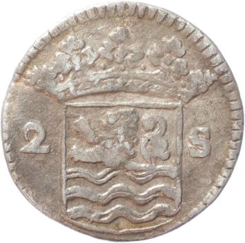 Zeeland Dubbele wapenstuiver 1730