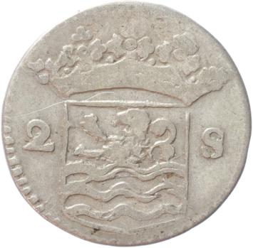 Zeeland Dubbele wapenstuiver 1730