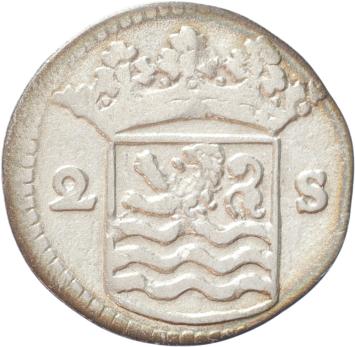 Zeeland Dubbele wapenstuiver 1732