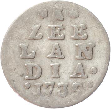 Zeeland Dubbele wapenstuiver 1735