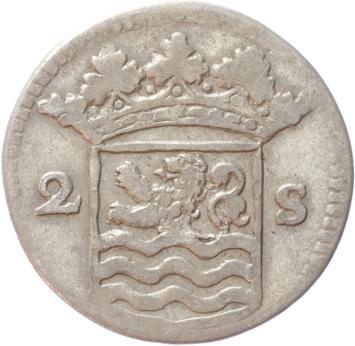 Zeeland Dubbele wapenstuiver 1735