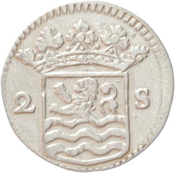Zeeland Dubbele wapenstuiver 1736