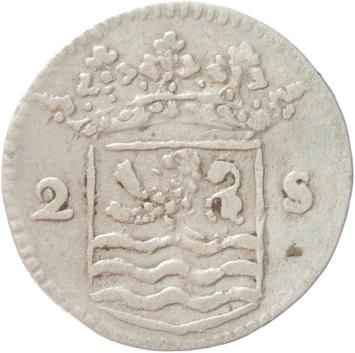Zeeland Dubbele wapenstuiver 1738/37