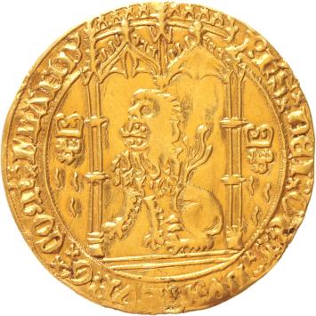 Zuidelijke Nederlanden Vlaanderen. Philips de Goede. Gouden leeuw. z.j.