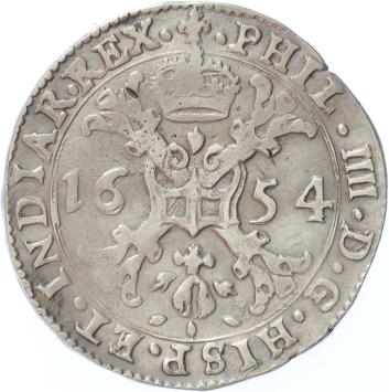 Zuidelijke Nederlanden Brugge 1/2 Patagon 1654