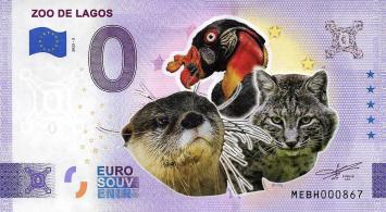 0 Euro biljet Portugal 2023 - Zoo de Lagos KLEUR