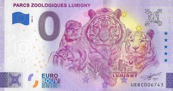 0 Euro biljet Frankrijk 2022 - Zooo Lumigny