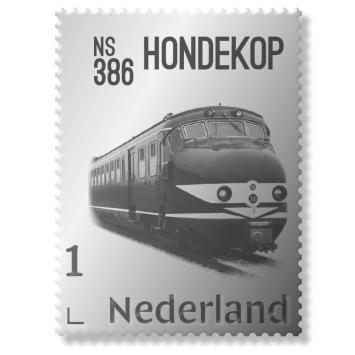 Zilveren Postzegel NS 386 Hondekop 2022